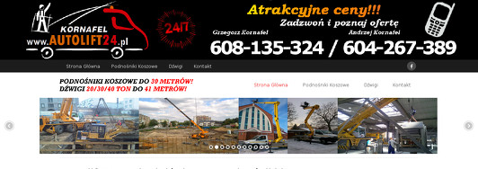 Autolift24 Usługi Dźwigowe Grzegorz Kornafel